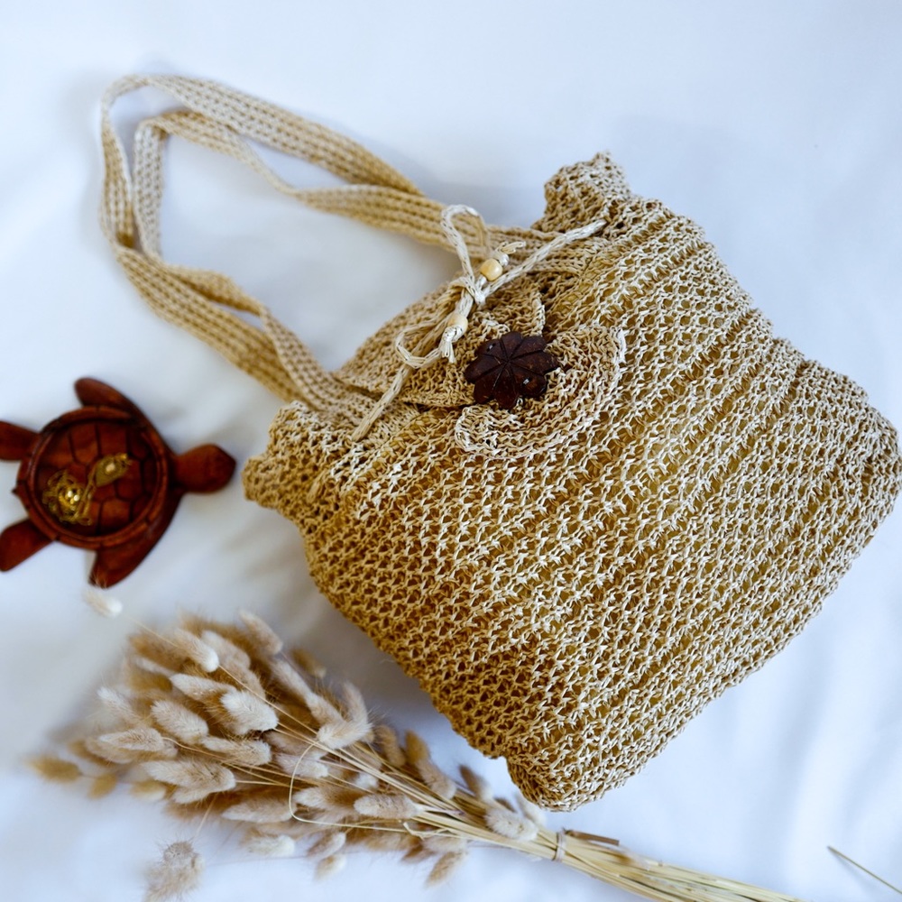 Boho/ Beach Shoulder Woven Bag
